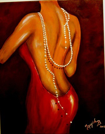 "femme fatale"  50 x 40 cm 